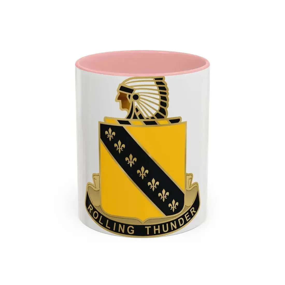 245 Armor Regiment (U.S. Army) Accent Coffee Mug 11oz Pink - Go Mug Yourself