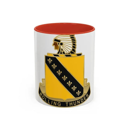 245 Armor Regiment (U.S. Army) Accent Coffee Mug 11oz Red - Go Mug Yourself