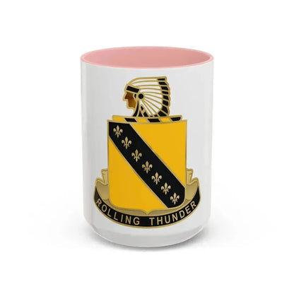 245 Armor Regiment (U.S. Army) Accent Coffee Mug 15oz Pink - Go Mug Yourself