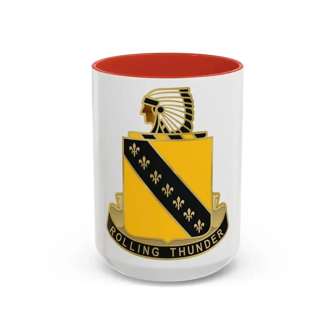 245 Armor Regiment (U.S. Army) Accent Coffee Mug 15oz Red - Go Mug Yourself