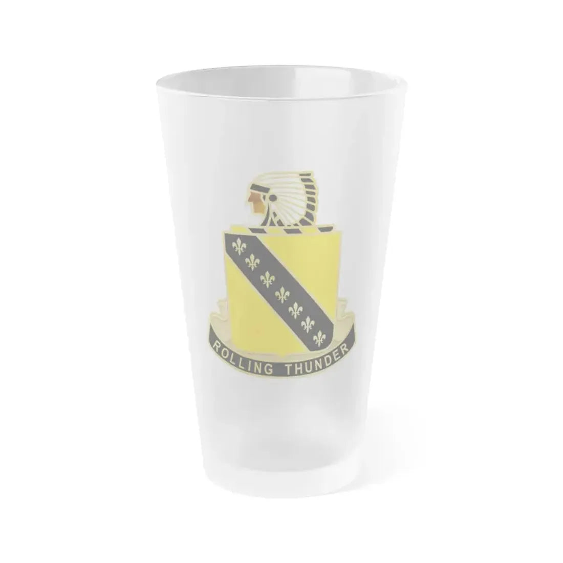 245 Armor Regiment (U.S. Army) Frosted Pint Glass 16oz Default Title - Go Mug Yourself