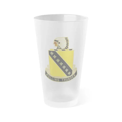 245 Armor Regiment (U.S. Army) Frosted Pint Glass 16oz Default Title - Go Mug Yourself