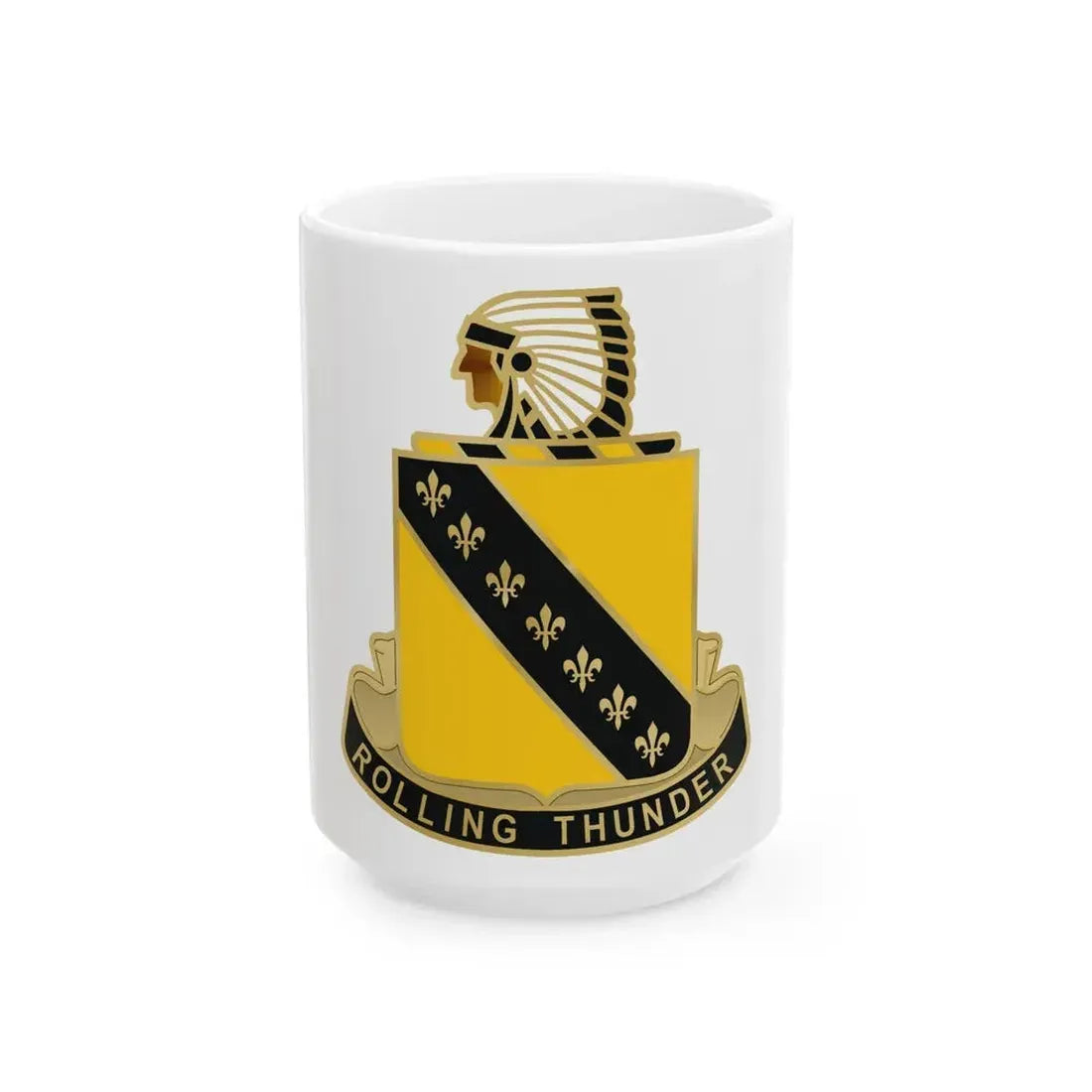 245 Armor Regiment (U.S. Army) White Coffee Mug 15oz - Go Mug Yourself