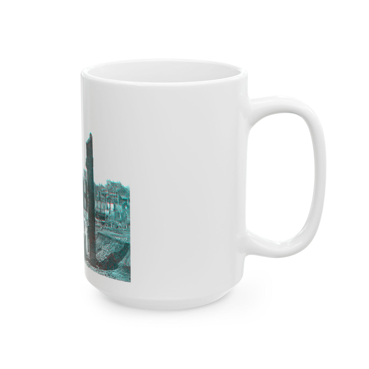 View From The Petersburg Railroad Depot, Richmond, Va., During The Civil War (U.S. Civil War) White Coffee Mug