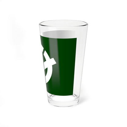 Flag of Higashiiya Tokushima 1972-2006 (Japan) Pint Glass 16oz