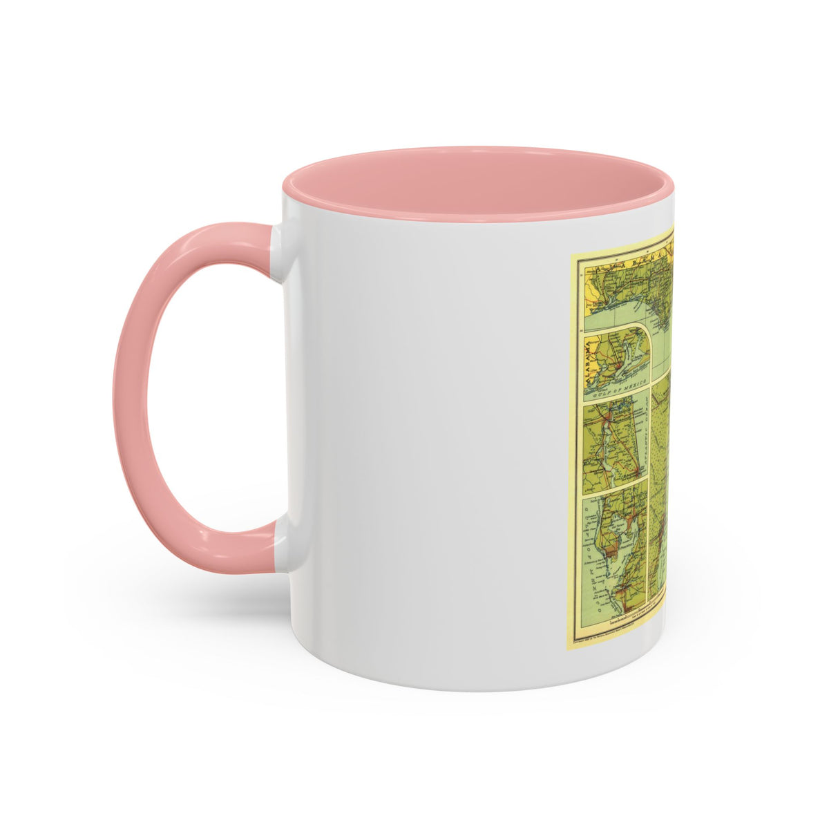 USA - Florida (1930) (Map) Accent Coffee Mug