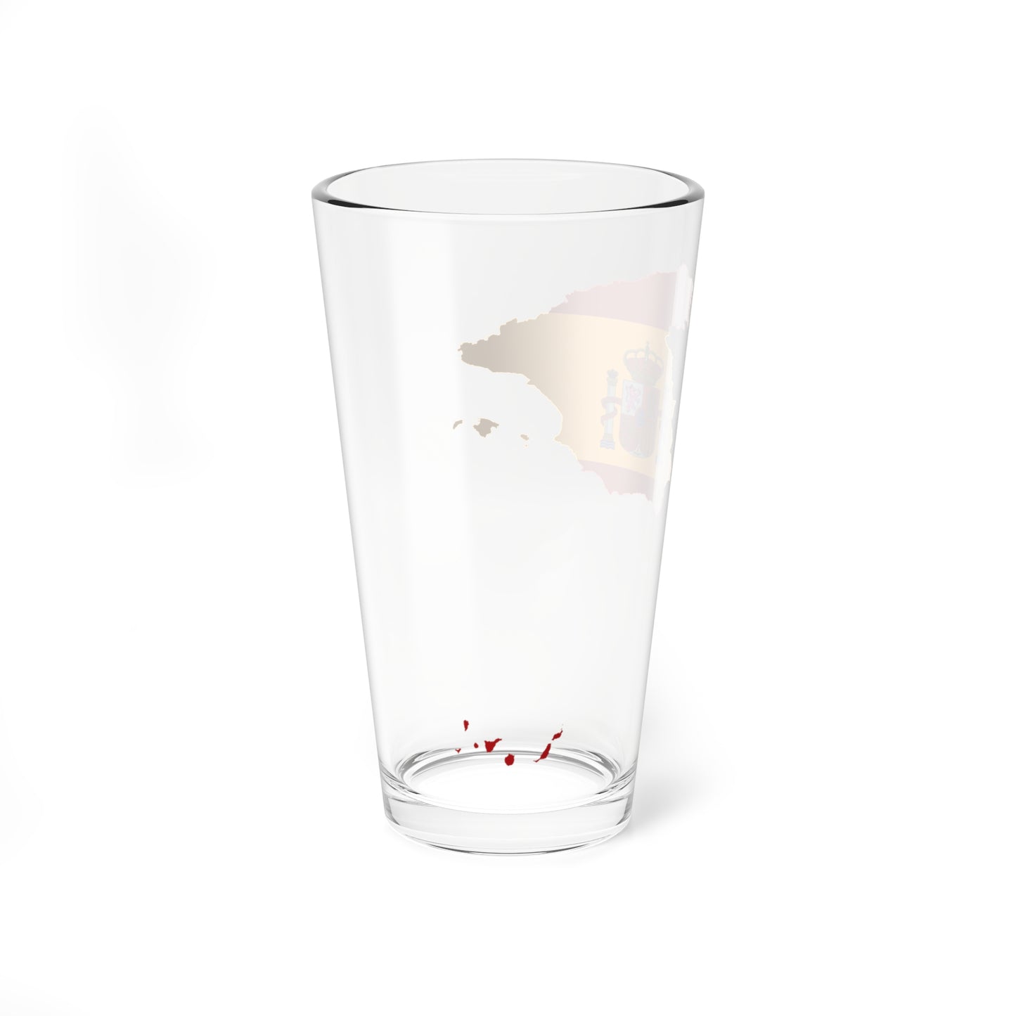 Flag Map Of Spain (Spain) Pint Glass 16oz