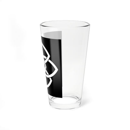 Yotsuwa inverted (Japan) (Coat of Arms) Pint Glass 16oz