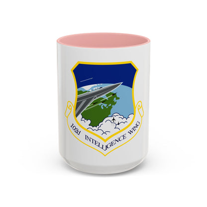 1014px 102nd Intelligence Wing emblem (U.S. Air Force) Accent Coffee Mug