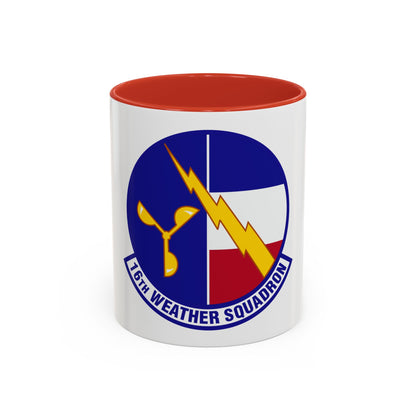 16 Weather Squadron AFWA (U.S. Air Force) Accent Coffee Mug