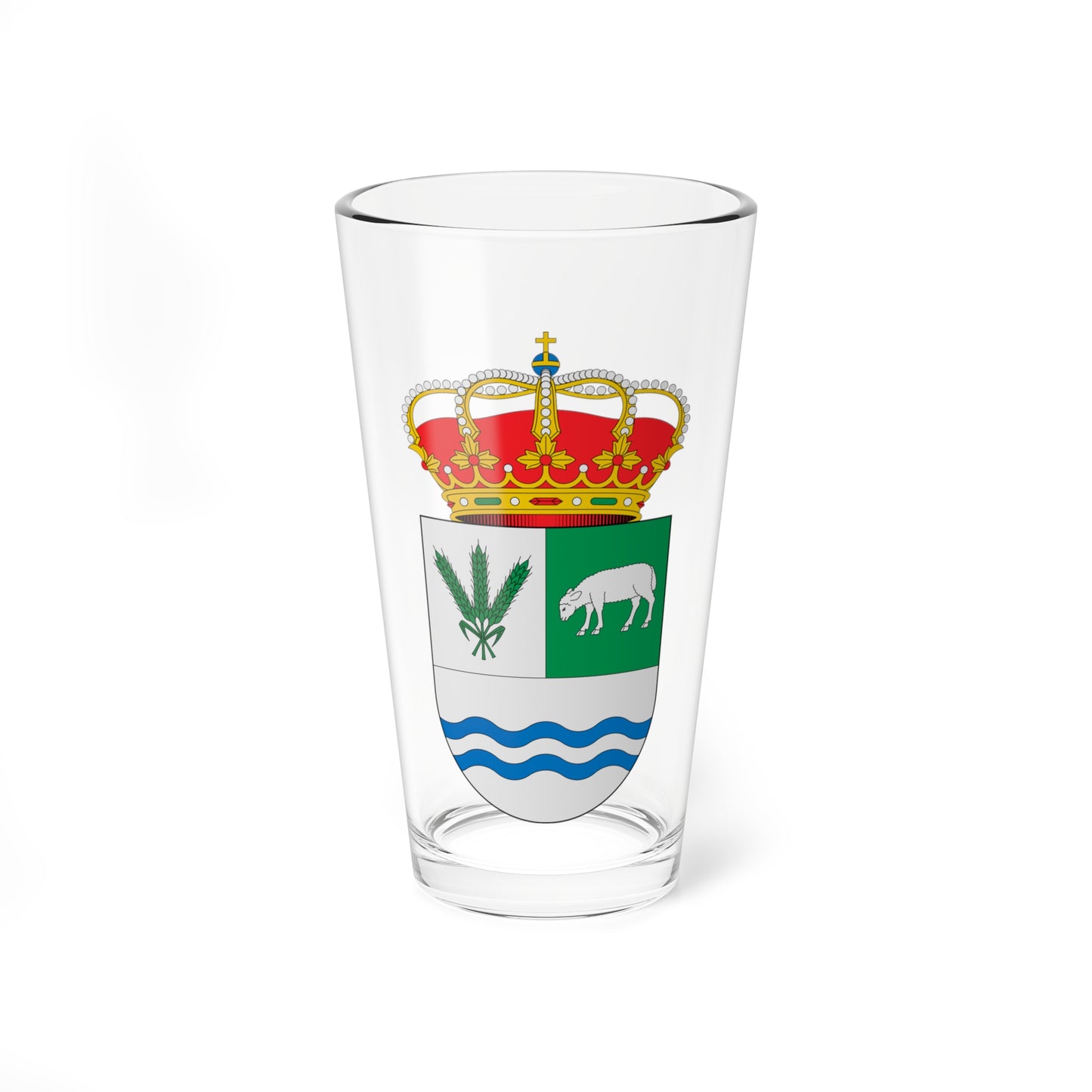Escudo de Abertura Cáceres (Spain) (Coat of Arms) Pint Glass 16oz