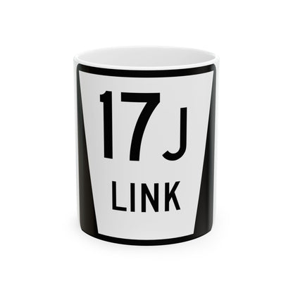 N LINK 17J (Nebraska) (Road Sign) White Coffee Mug