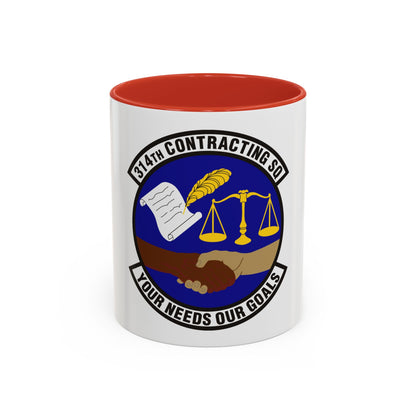 314th Contracting Squadron (U.S. Air Force) Accent Coffee Mug