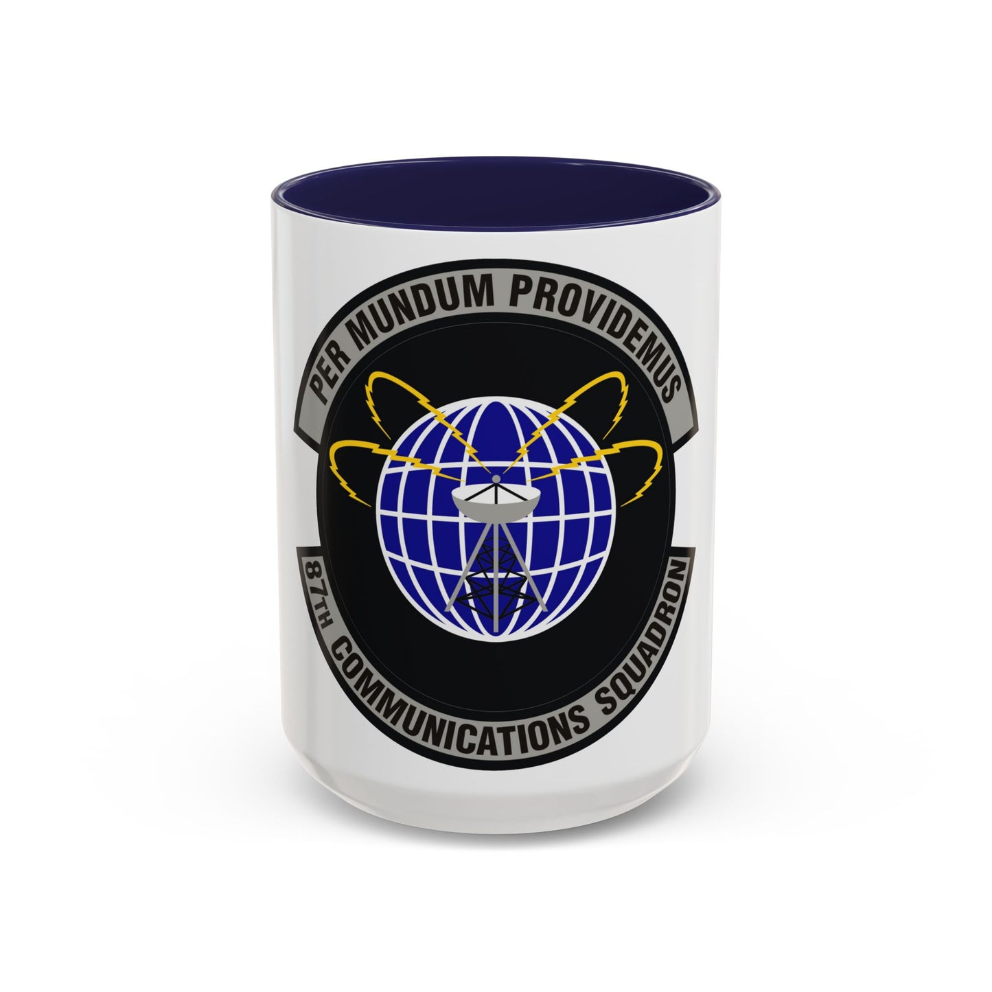 87th Communications Squadron (U.S. Air Force) Accent Coffee Mug