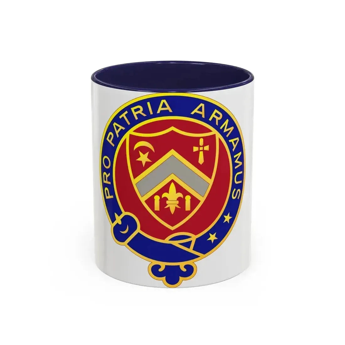 245th Artillery Regiment (U.S. Army) Accent Coffee Mug 11oz Navy - Go Mug Yourself