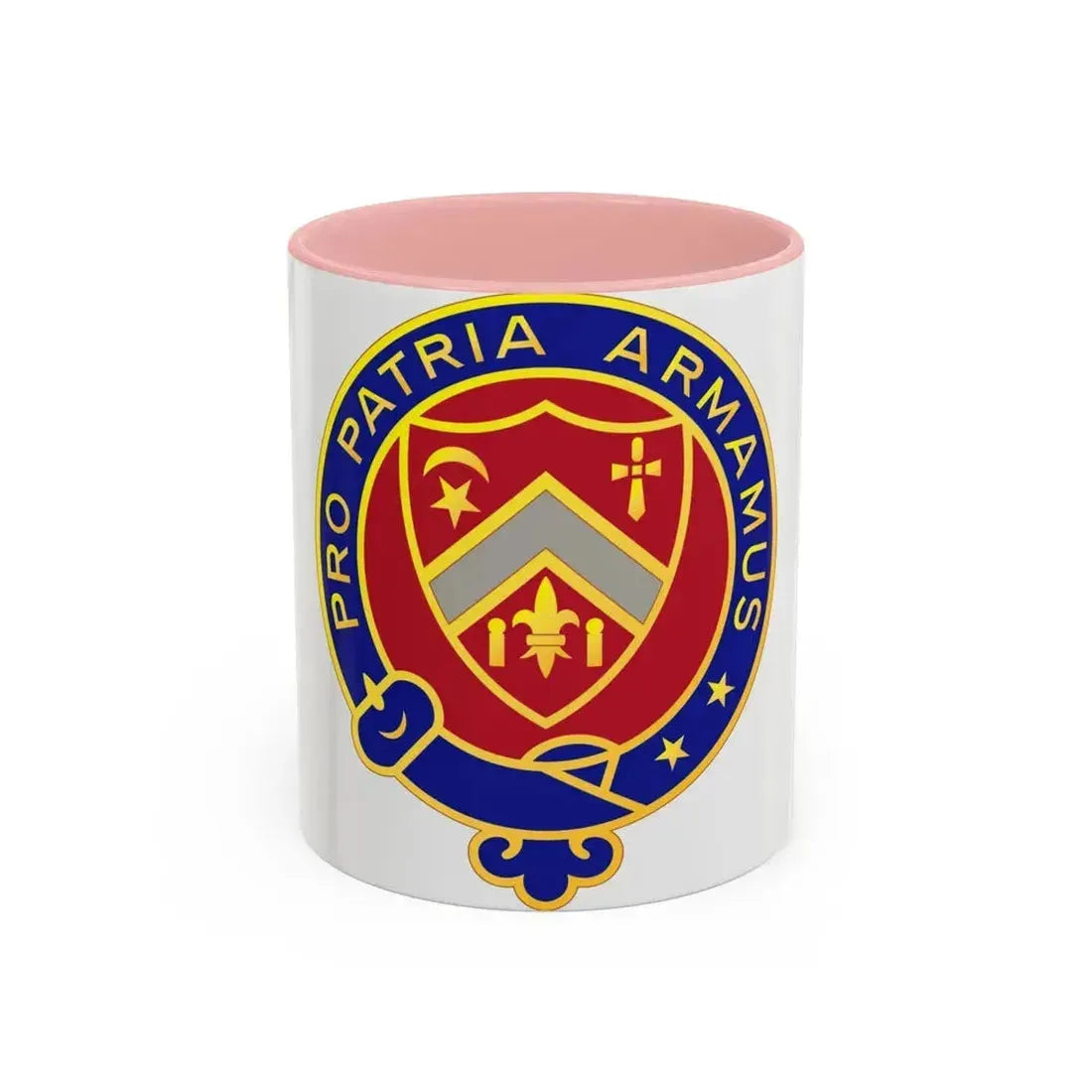 245th Artillery Regiment (U.S. Army) Accent Coffee Mug 11oz Pink - Go Mug Yourself
