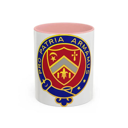 245th Artillery Regiment (U.S. Army) Accent Coffee Mug 11oz Pink - Go Mug Yourself