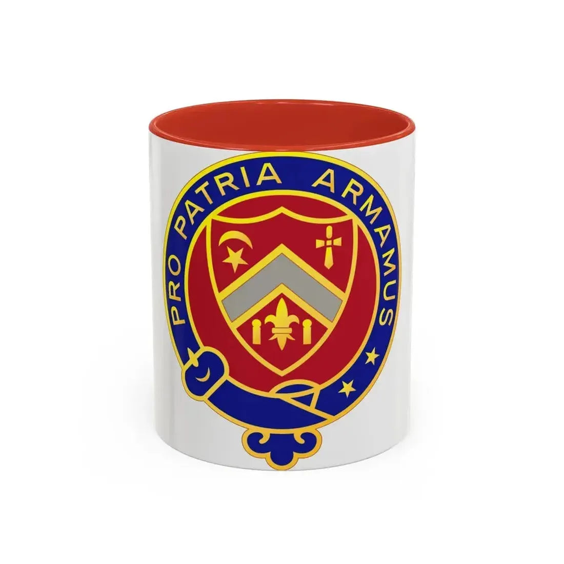 245th Artillery Regiment (U.S. Army) Accent Coffee Mug 11oz Red - Go Mug Yourself