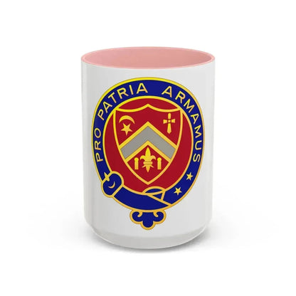 245th Artillery Regiment (U.S. Army) Accent Coffee Mug 15oz Pink - Go Mug Yourself