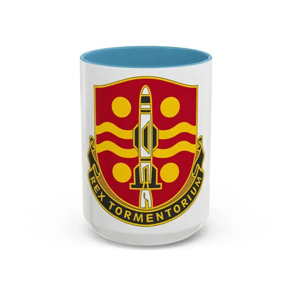 246 Field Artillery Battalion (U.S. Army) Accent Coffee Mug 15oz Light Blue - Go Mug Yourself