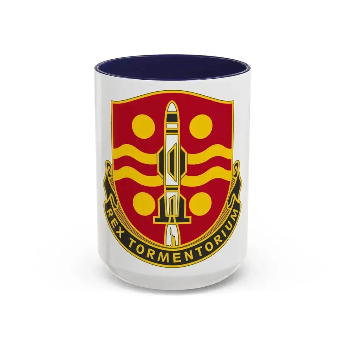 246 Field Artillery Battalion (U.S. Army) Accent Coffee Mug 15oz Navy - Go Mug Yourself