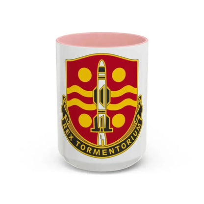 246 Field Artillery Battalion (U.S. Army) Accent Coffee Mug 15oz Pink - Go Mug Yourself