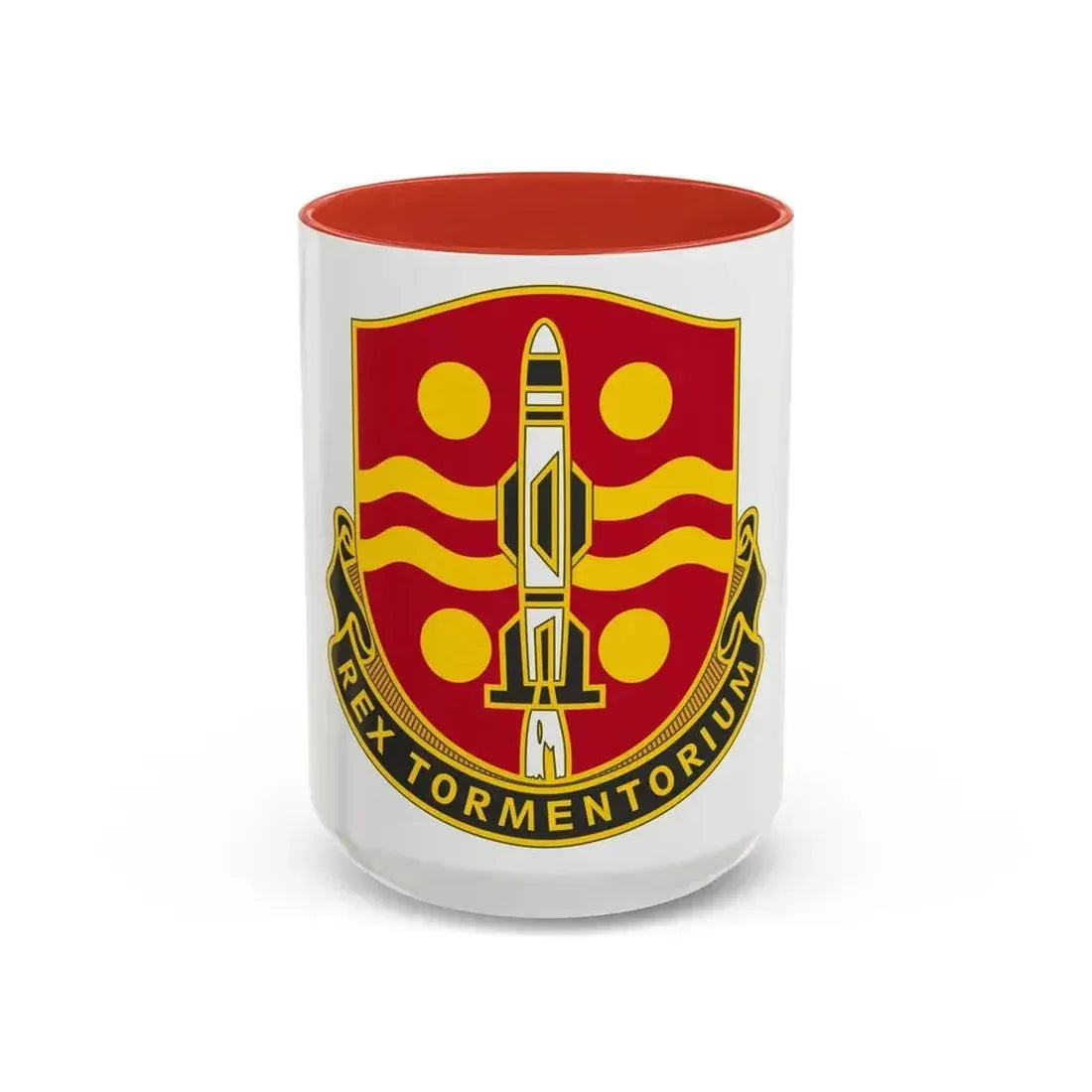 246 Field Artillery Battalion (U.S. Army) Accent Coffee Mug 15oz Red - Go Mug Yourself