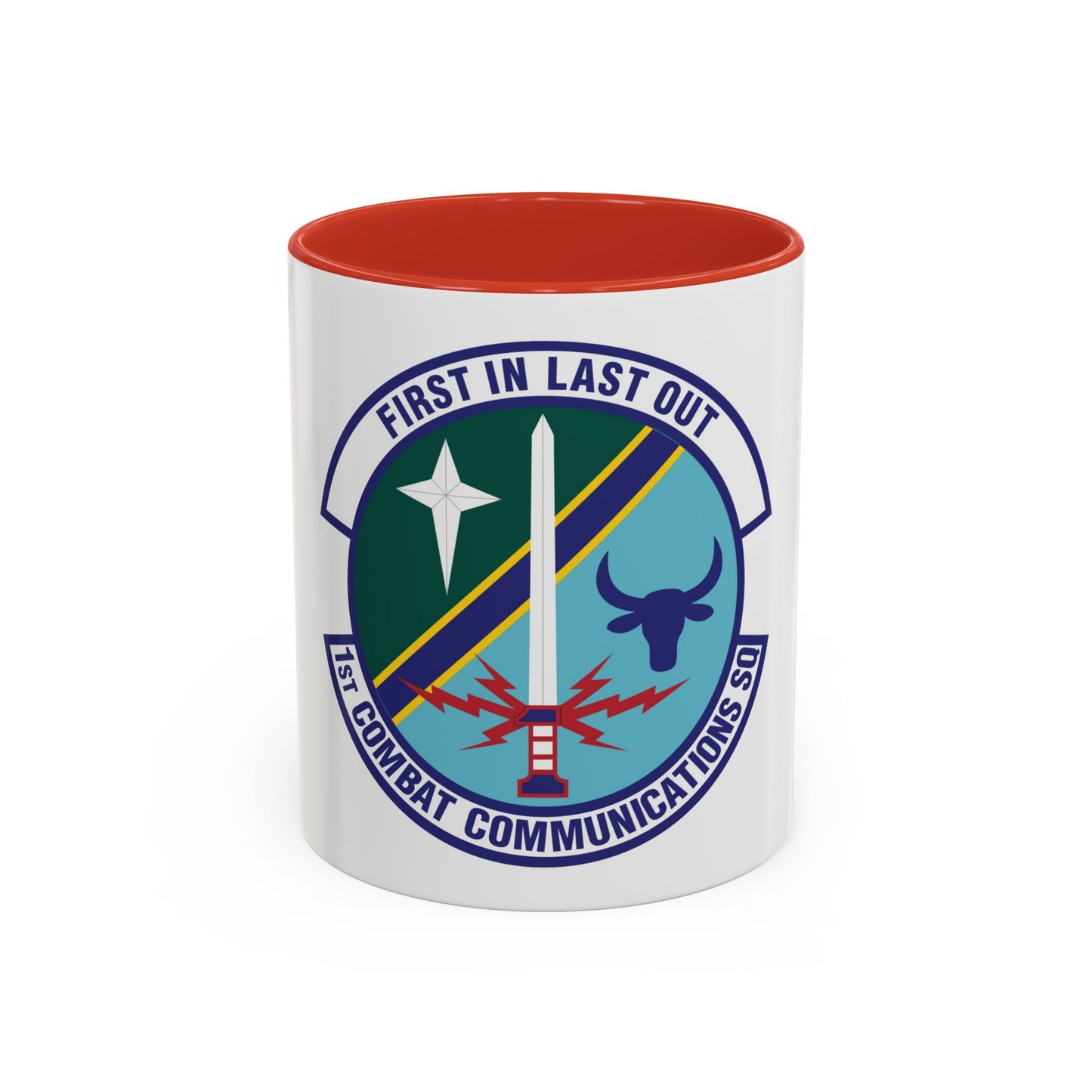 1st Combat Communications Squadron (U.S. Air Force) Accent Coffee Mug