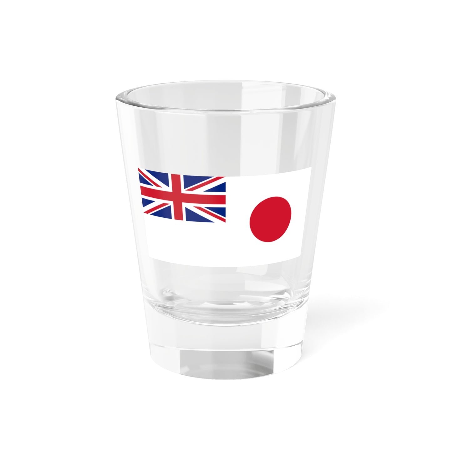 UKJapan flag (United Kingdom) Shot Glass 1.5oz