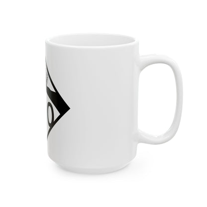 N-000 1950s template (Nebraska) (Road Sign) White Coffee Mug