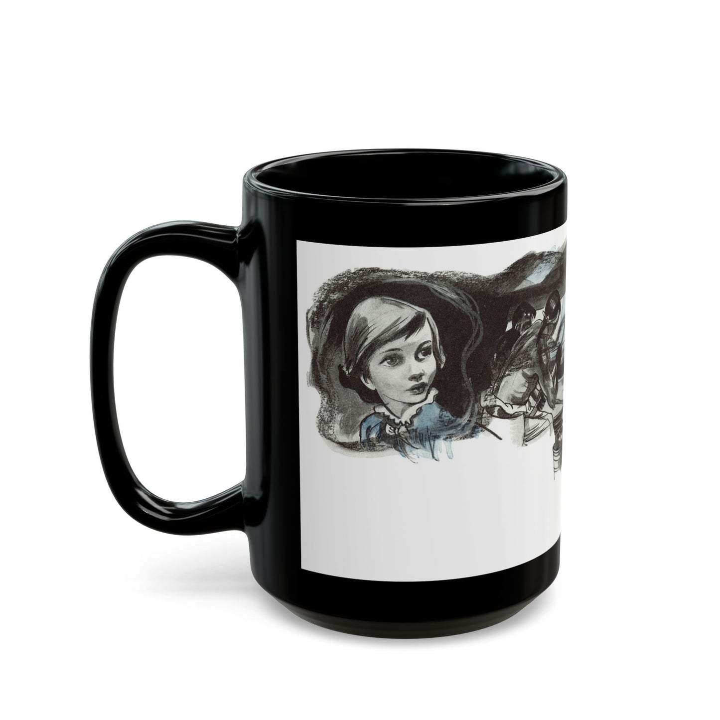 Gentian Hill by Elizabeth Goudge, Woman's Journal, 1949 - Black Coffee Mug-Go Mug Yourself