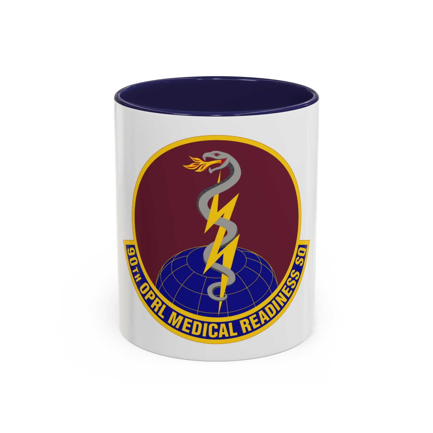 90 Operational Medical Readiness Squadron AFGSC (U.S. Air Force) Accent Coffee Mug