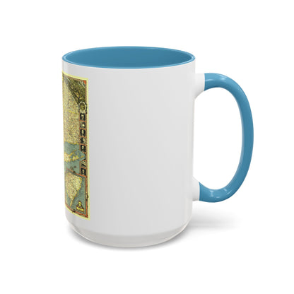 USA - New York City (1939) (Map) Accent Coffee Mug