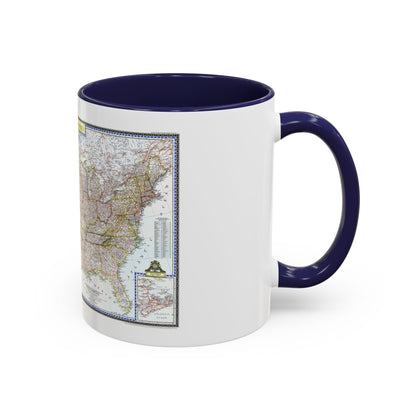 USA - The United States (1946) (Map) Accent Coffee Mug