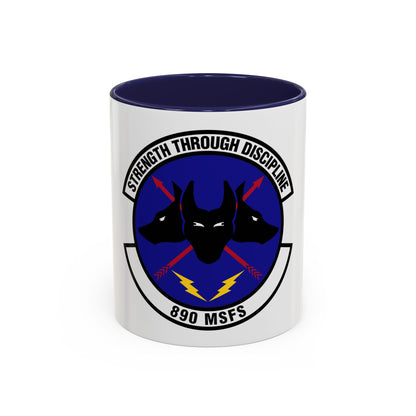 890 Missile Security Forces Squadron AFGSC (U.S. Air Force) Accent Coffee Mug