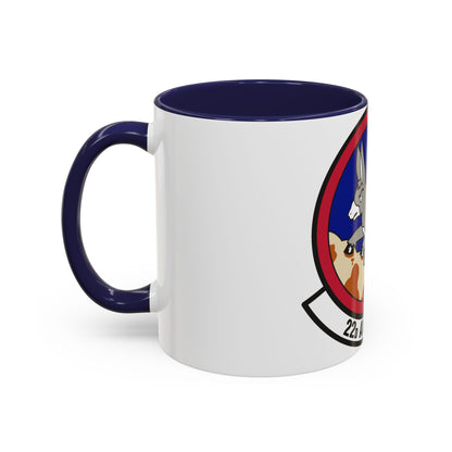 22d Airlift Squadron (U.S. Air Force) Accent Coffee Mug