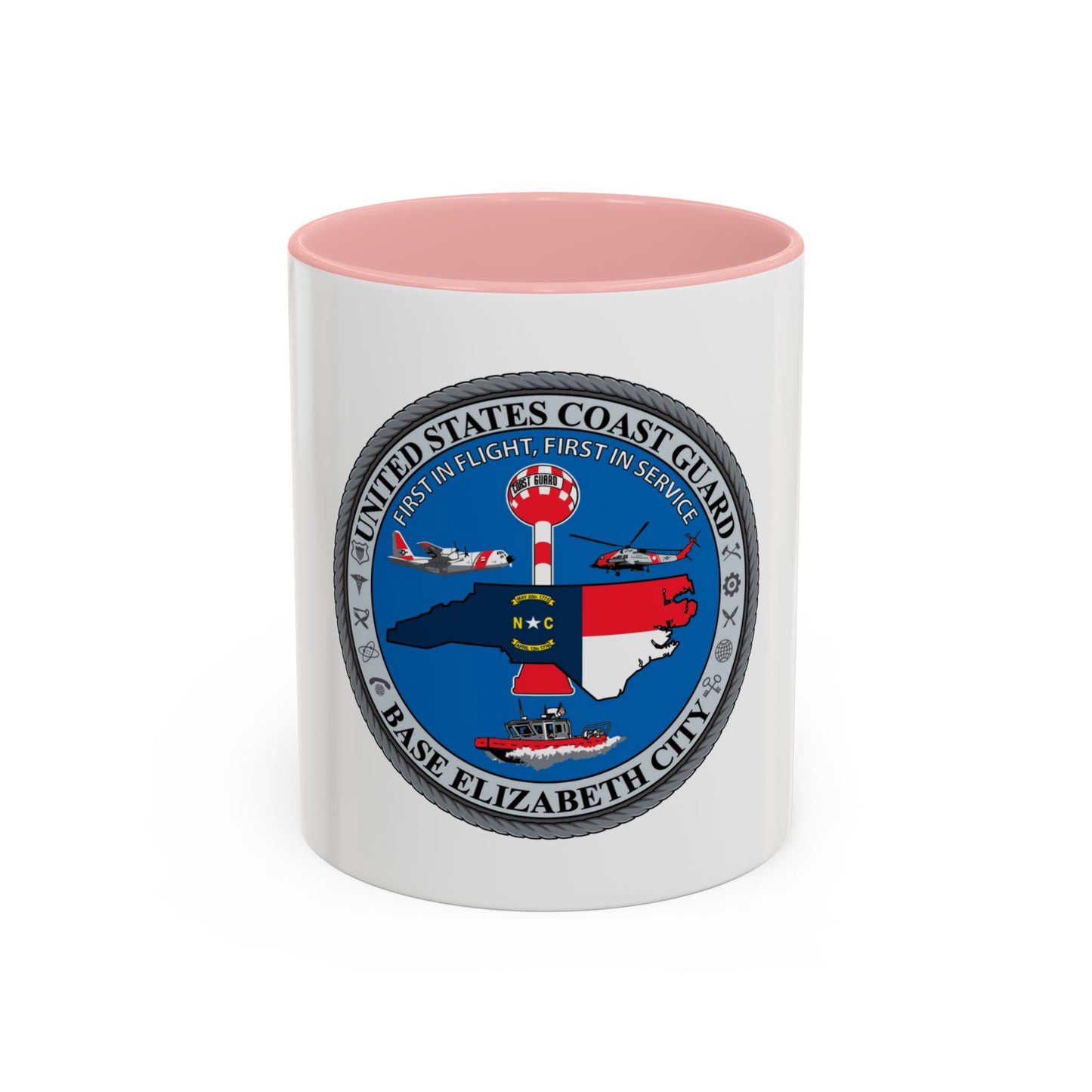 USCGC Base Elizabeth City (U.S. Coast Guard) Accent Coffee Mug