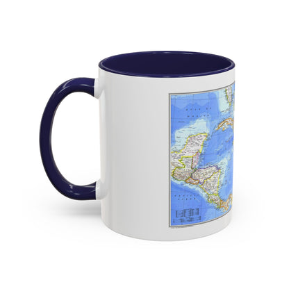 Central America & West Indies(1981) (Map) Accent Coffee Mug