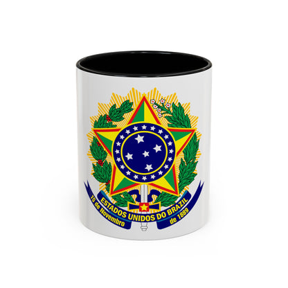 Coat of arms of the United States of Brazil - Accent Coffee Mug