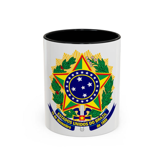 Coat of arms of the United States of Brazil - Accent Coffee Mug