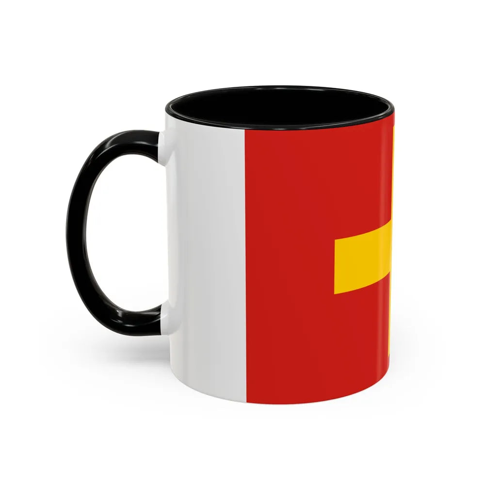 Flag of Ancona Italy - Accent Coffee Mug-Go Mug Yourself