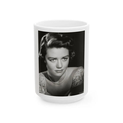 Dorothy Malone #152 (Vintage Female Icon) White Coffee Mug-15oz-Go Mug Yourself