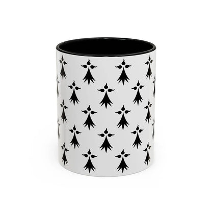 Flag of Bretagne3 France - Accent Coffee Mug-11oz-Black-Go Mug Yourself