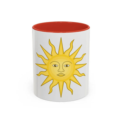 Sun of York - Accent Coffee Mug-11oz-Red-Go Mug Yourself