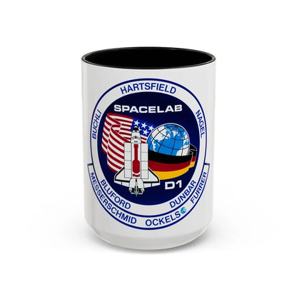 STS 61 a (NASA) Accent Coffee Mug-15oz-Black-Go Mug Yourself