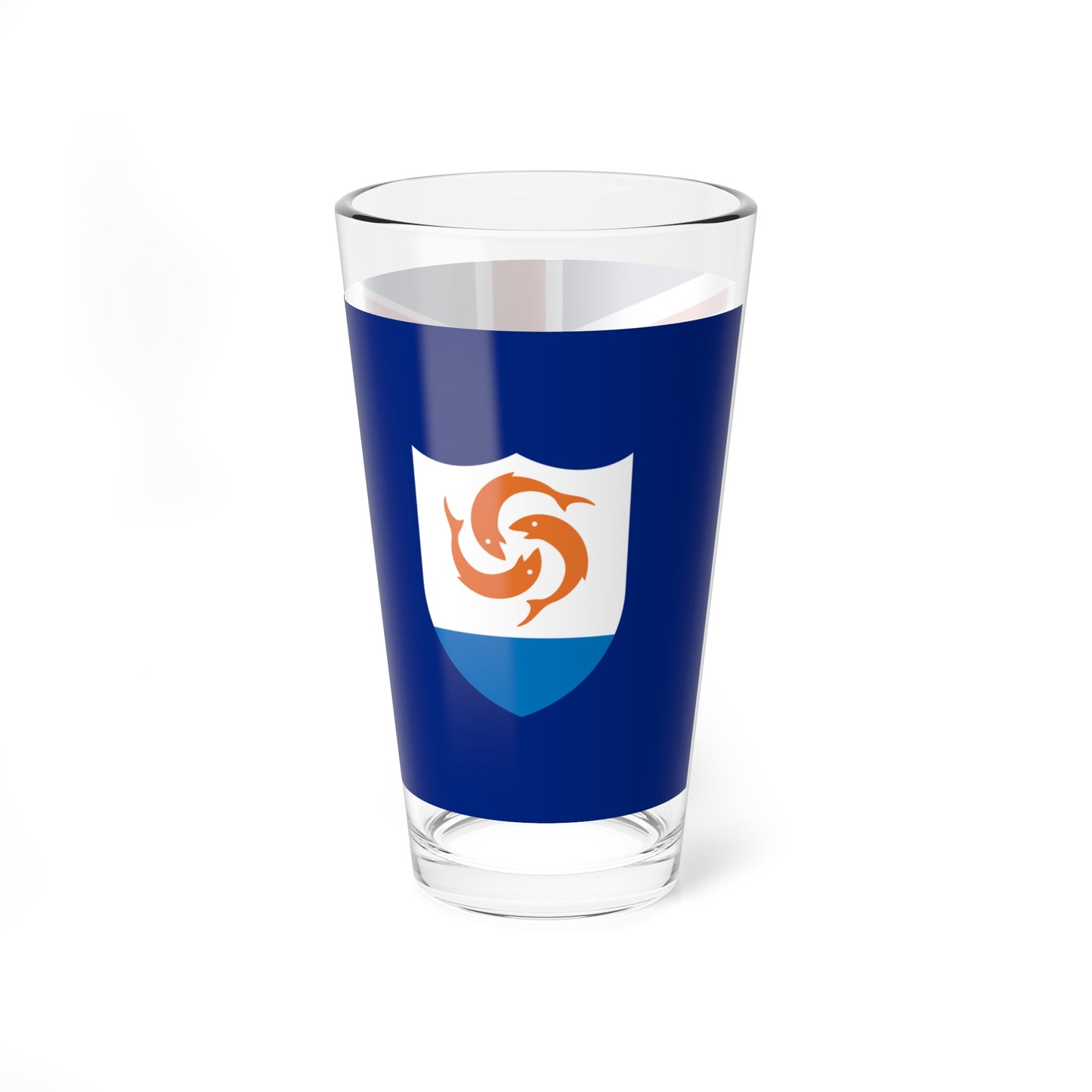 Flag of Anguilla varient (United Kingdom) Pint Glass 16oz