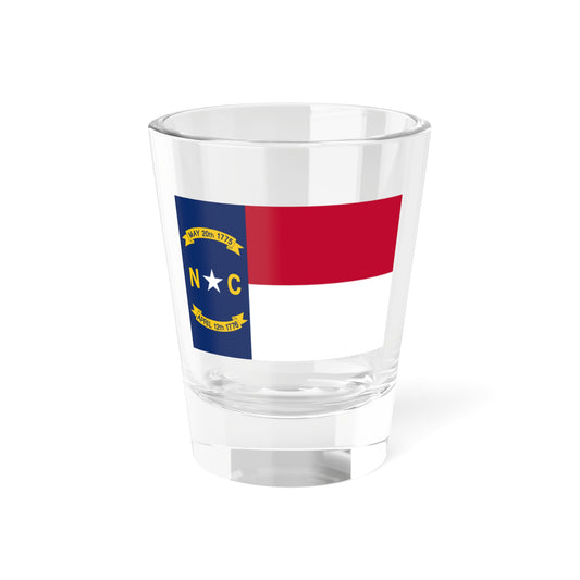 Flag of North Carolina 3-2 (United States) Shot Glass 1.5oz