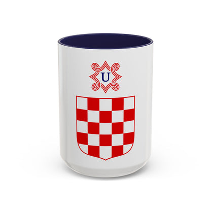 Coat of arms of the Independent State of Croatia - Accent Coffee Mug