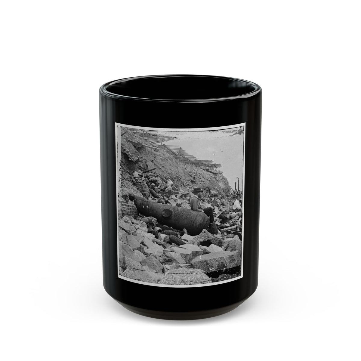 Charleston, S.C. Site Of The Night Attack On Fort Sumter, September 8, 1863 (U.S. Civil War) Black Coffee Mug