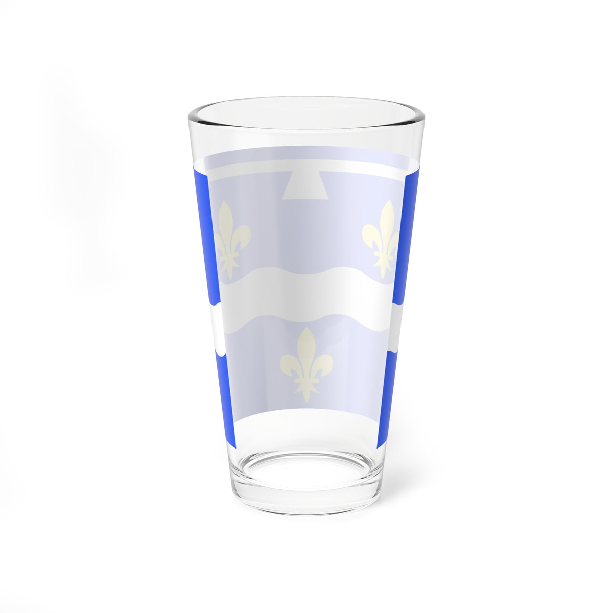 Drapeau fr departement Loiret (France) Pint Glass 16oz